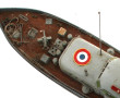 Maquette de bateau militaire bois et acc