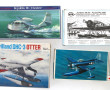 4 maquettes d'hydravions vintages 1/72 e