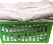 Lot de linge ancien : un drap brodé : 5 