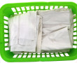Lot de linge ancien : un drap brodé : 5 
