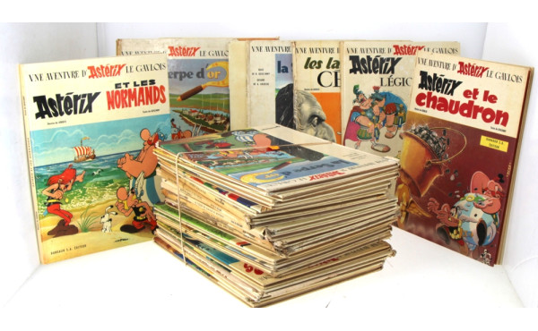 Lot de bandes dessinées Astérix en état 