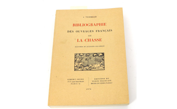 THIEBAUD (Jules) "Bibliographie des ouvr