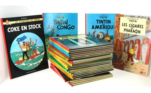 TINTIN - 25 BD et livres sur le thème de