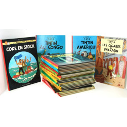 TINTIN - 25 BD et livres sur le thème de