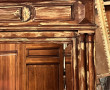 Miroir style Henri II en bois naturel pe