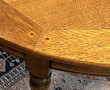 Table ronde en bois massif, de qualité, 
