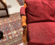 Fauteuil style Voltaire recouvert d'un t