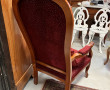 Fauteuil style Voltaire recouvert d'un t