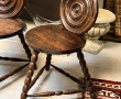 Paire de petites chaises bretonnes décor
