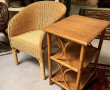 Fauteuil en rotin : on y joint un petit 
