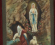 "ND de Lourdes", miniature peinte à la m