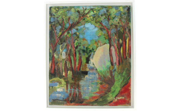 C. JANIN-DONIAS (Xxème) "L'Aven au Bois 