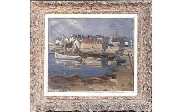Herb OLSON (1905-1973) "Marine en Finist