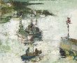 André CIVELLI (1923-1995) "La Cale à Mal