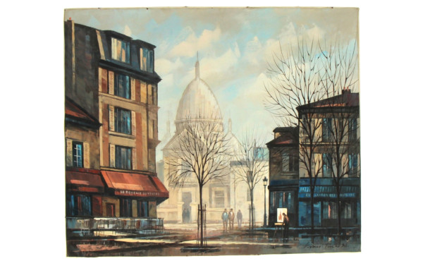 Ecole Parisienne XXème "Vue de Paris au 