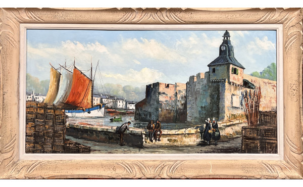 Louis GUERNY (Xxème) "Pêcheurs et breton