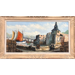 Louis GUERNY (Xxème) "Pêcheurs et breton