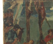 Ecole XIXème "Descente de croix", huile 