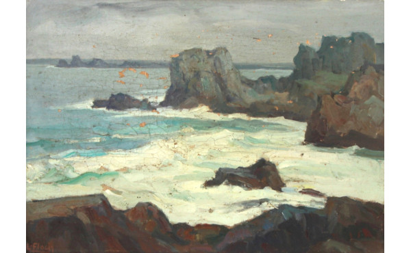 Lionel FLOCH (1895-1972) "Côte rocheuse"