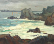 Lionel FLOCH (1895-1972) "Côte rocheuse"