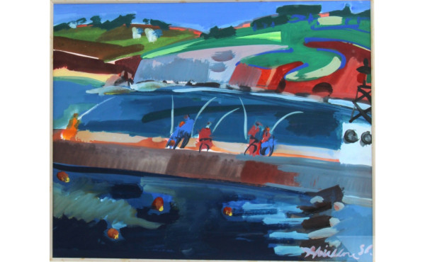 HORELLOU (Xxème) "Le port de Rosmeur, D