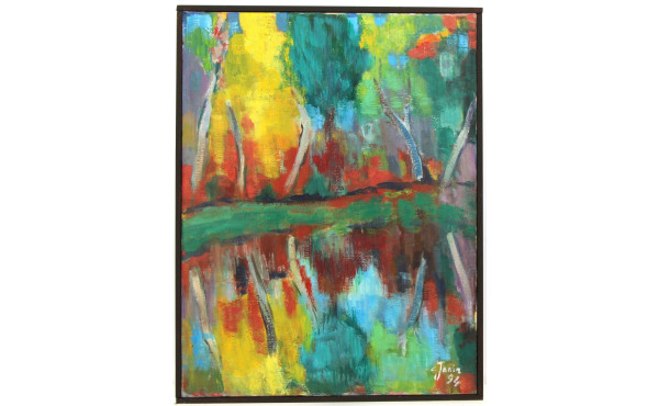 C. JANIN-DONIAS (Xxème) "Paysage au Bois