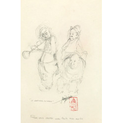 Ecole fin Xxème "Le souffleur de verre",