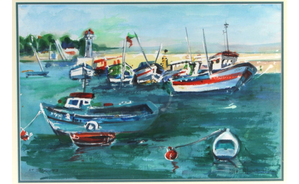 Aimée HUMBERT-PARENT (1920-2013) "Bateau
