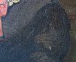 Ecole XIXème "Portrait de jeune femme br