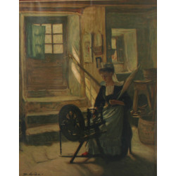 Maurice GRÜN (1869-1947) "Fileuse breton