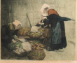 Manuel ROBBE (1872-1936) "Scène de march