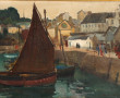 Pierre WAGNER (1897-1943) "Le port, Doua