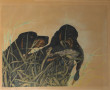 Léon DANCHIN (1887-1938) "Setters et col