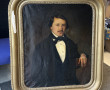 Ecole XIXème "Portrait d'homme", huile s