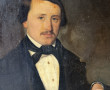 Ecole XIXème "Portrait d'homme", huile s