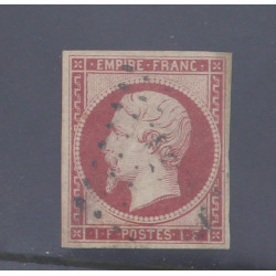 FRANCE - rare 1 fr carmin n° 18 oblit, c