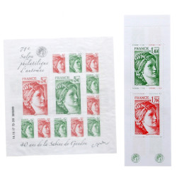 Carnet + bloc feuillet 71 e salon philat
