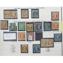 FRANCE - 22 timbres classiques dont 19 