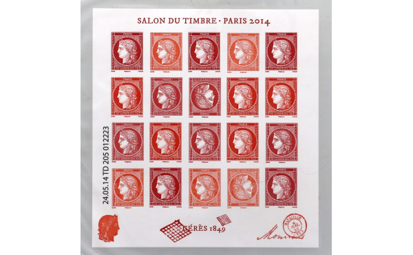 bloc feuillet Cérès salon du timbre pari