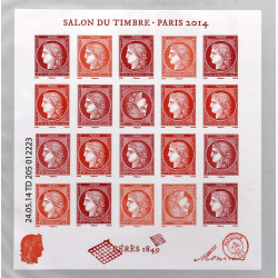 bloc feuillet Cérès salon du timbre pari