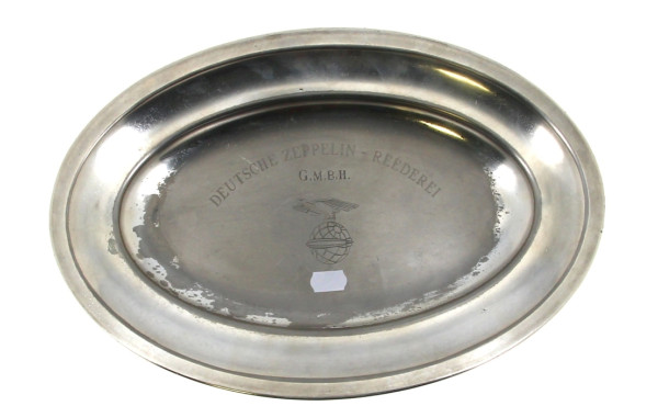 Plat en métal argenté H.V .Velsen marqué