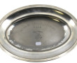 Plat en métal argenté H.V .Velsen marqué