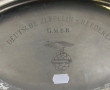 Plat en métal argenté H.V .Velsen marqué