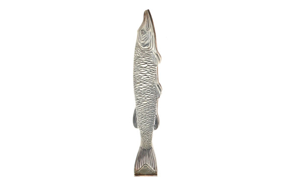 Pince à sardines en métal argenté, en fo