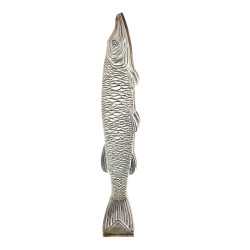 Pince à sardines en métal argenté, en fo