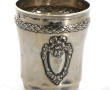 Timbale en argent, poinçon minerve, qq c