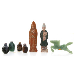 CHINE - Lot comprenant 4 petites tabatiè