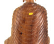 BOUDDHA - Grand sujet en bois sculpté, H