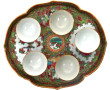 CHINE Décor Canton - Plateau polylobé en