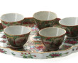 CHINE Décor Canton - Plateau polylobé en